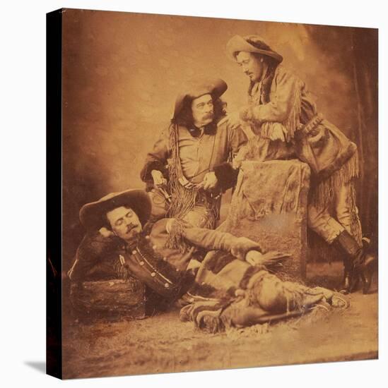 Ned Buntline, "Buffalo Bill" Cody, And "Texas Jack" Omohundro-null-Stretched Canvas