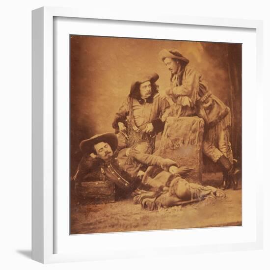 Ned Buntline, "Buffalo Bill" Cody, And "Texas Jack" Omohundro-null-Framed Art Print