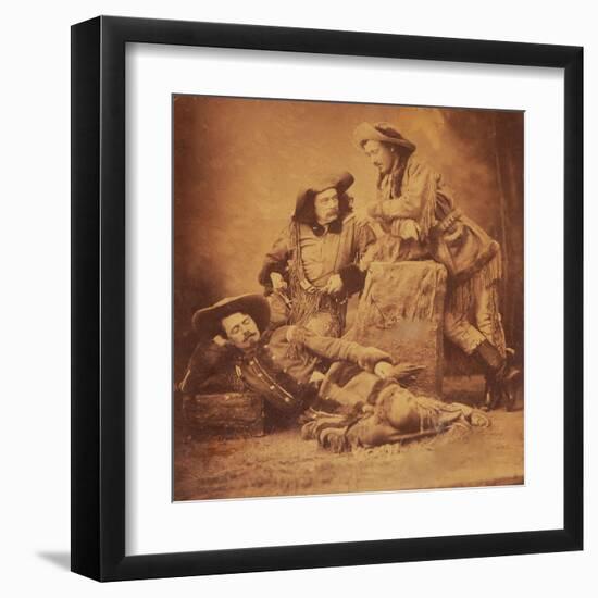 Ned Buntline, "Buffalo Bill" Cody, And "Texas Jack" Omohundro-null-Framed Art Print