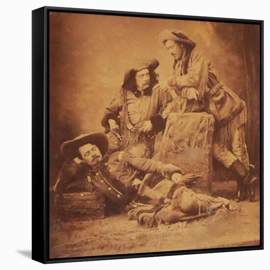 Ned Buntline, "Buffalo Bill" Cody, And "Texas Jack" Omohundro-null-Framed Stretched Canvas