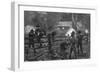 Ned Kelly- Fight at Glenrowan-null-Framed Art Print