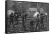 Ned Kelly- Fight at Glenrowan-null-Framed Stretched Canvas