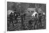 Ned Kelly- Fight at Glenrowan-null-Framed Art Print