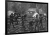 Ned Kelly- Fight at Glenrowan-null-Framed Art Print