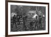 Ned Kelly- Fight at Glenrowan-null-Framed Art Print