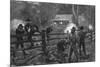 Ned Kelly- Fight at Glenrowan-null-Mounted Art Print