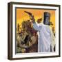 Ned Kelly, the Australian Robin Hood-English School-Framed Giclee Print