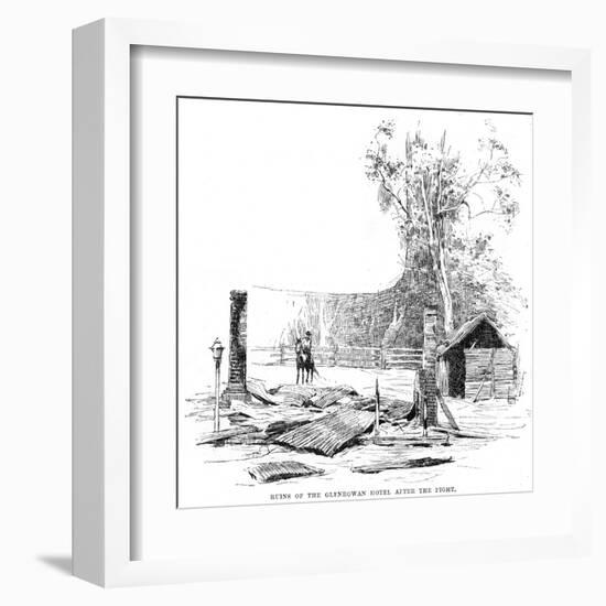 Ned Kelly- the Glenrowan Inn-null-Framed Art Print