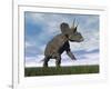 Nedoceratops Dinosaur Grazing in Grassy Field-null-Framed Art Print