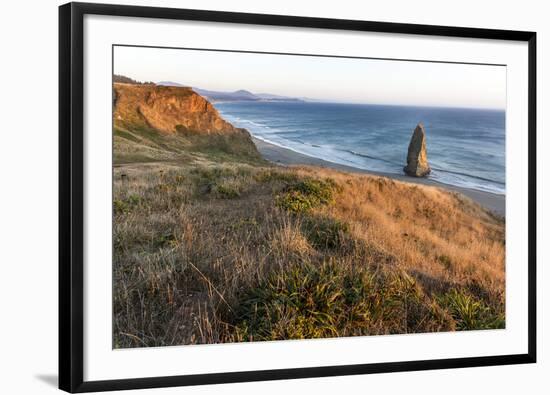 Needle Rock at Cape Blanco State Park, Oregon, USA-Chuck Haney-Framed Photographic Print