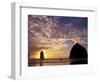 Needles and Haystack Rock, Cannon Beach, Oregon, USA-Darrell Gulin-Framed Photographic Print