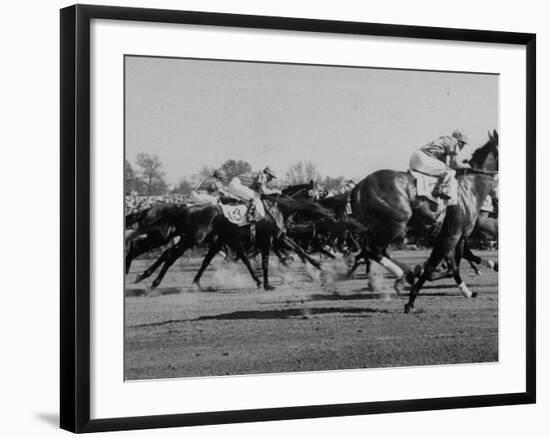 Needles in Kentucky Derby, Winner of the 82nd Running of the Most Famous of US Horse Races-Hank Walker-Framed Photographic Print