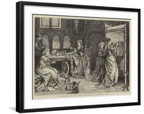 Needlework in the Olden Time, Ladies at Tapestry Work-Matthew White Ridley-Framed Giclee Print