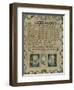 Needlework Sampler. Portland, Maine, 1805-Martha Wilder-Framed Giclee Print