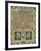 Needlework Sampler. Portland, Maine, 1805-Martha Wilder-Framed Giclee Print