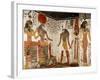 Nefertari is Brought Before the God Re-Horakhty by Horus, from the Tomb of Nefertari, New Kingdom-null-Framed Giclee Print
