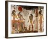 Nefertari is Brought Before the God Re-Horakhty by Horus, from the Tomb of Nefertari, New Kingdom-null-Framed Giclee Print