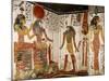 Nefertari is Brought Before the God Re-Horakhty by Horus, from the Tomb of Nefertari, New Kingdom-null-Mounted Giclee Print