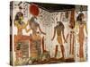 Nefertari is Brought Before the God Re-Horakhty by Horus, from the Tomb of Nefertari, New Kingdom-null-Stretched Canvas