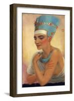 Nefertiti, Ancient Egyptian Queen of the 18th Dynasty, 14th Century BC-Winifred Mabel Brunton-Framed Giclee Print