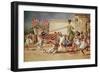 Nefertiti in Her Royal Chariot-Fortunino Matania-Framed Giclee Print