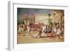 Nefertiti in Her Royal Chariot-Fortunino Matania-Framed Giclee Print