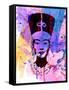 Nefertiti Watercolor-Anna Malkin-Framed Stretched Canvas