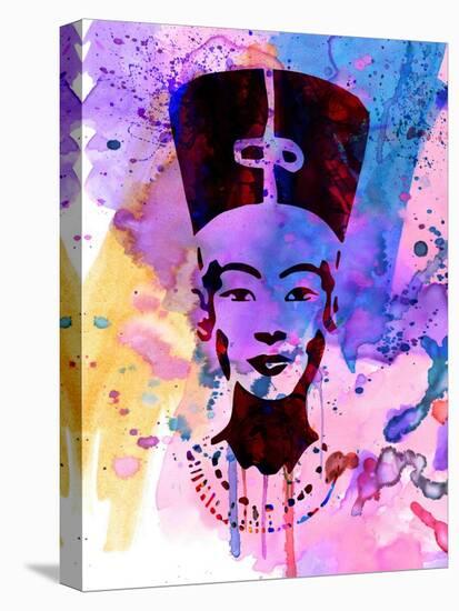 Nefertiti Watercolor-Anna Malkin-Stretched Canvas