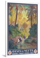 Nefta Oasis, Tunisia, Travel Poster-Found Image Press-Framed Giclee Print