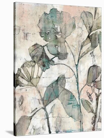 Negative Space Floral I-Jennifer Goldberger-Stretched Canvas