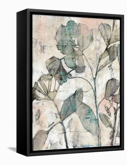 Negative Space Floral I-Jennifer Goldberger-Framed Stretched Canvas
