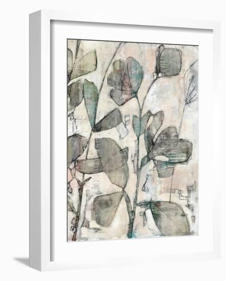 Negative Space Floral II-Jennifer Goldberger-Framed Art Print