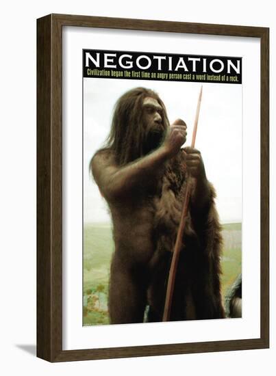 Negotiation-null-Framed Art Print