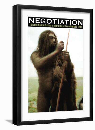 Negotiation-null-Framed Art Print