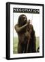 Negotiation-null-Framed Art Print