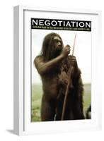 Negotiation-null-Framed Art Print