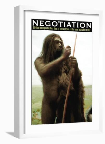Negotiation-null-Framed Art Print