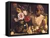 Negress with Peonies, 1870-Frederic Bazille-Framed Stretched Canvas