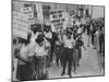 Negro Civil Rights Demonstration Outside Gop Convention Hall-null-Mounted Photographic Print