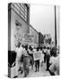 Negro Demonstration for Strong Civil Right Plank Outside Gop Convention Hall-Francis Miller-Stretched Canvas