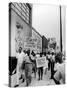 Negro Demonstration for Strong Civil Right Plank Outside Gop Convention Hall-Francis Miller-Stretched Canvas