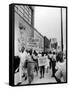 Negro Demonstration for Strong Civil Right Plank Outside Gop Convention Hall-Francis Miller-Framed Stretched Canvas