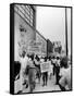 Negro Demonstration for Strong Civil Right Plank Outside Gop Convention Hall-Francis Miller-Framed Stretched Canvas