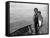 Negro Diving Boys, Nassau, W.I.-null-Framed Stretched Canvas