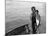 Negro Diving Boys, Nassau, W.I.-null-Mounted Photo
