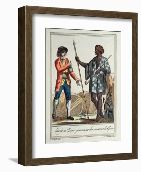 Negro Governor of the Gorée District, 1796-Jacques Grasset de Saint-Sauveur-Framed Giclee Print