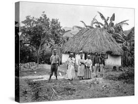 Negro Hut, Jamaica, C1905-Adolphe & Son Duperly-Stretched Canvas