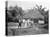 Negro Hut, Jamaica, C1905-Adolphe & Son Duperly-Stretched Canvas