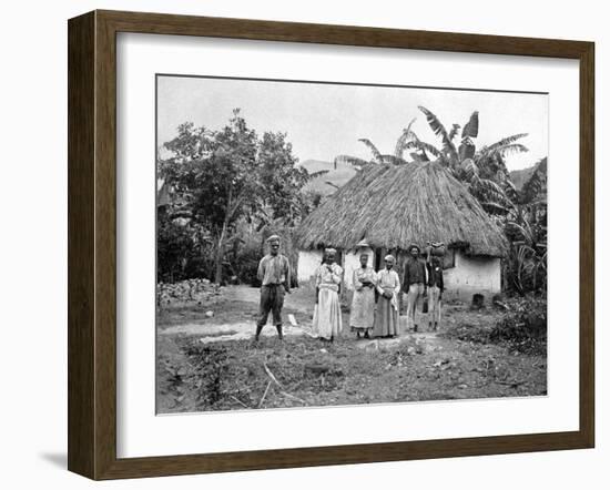 Negro Hut, Jamaica, C1905-Adolphe & Son Duperly-Framed Giclee Print