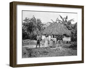 Negro Hut, Jamaica, C1905-Adolphe & Son Duperly-Framed Giclee Print